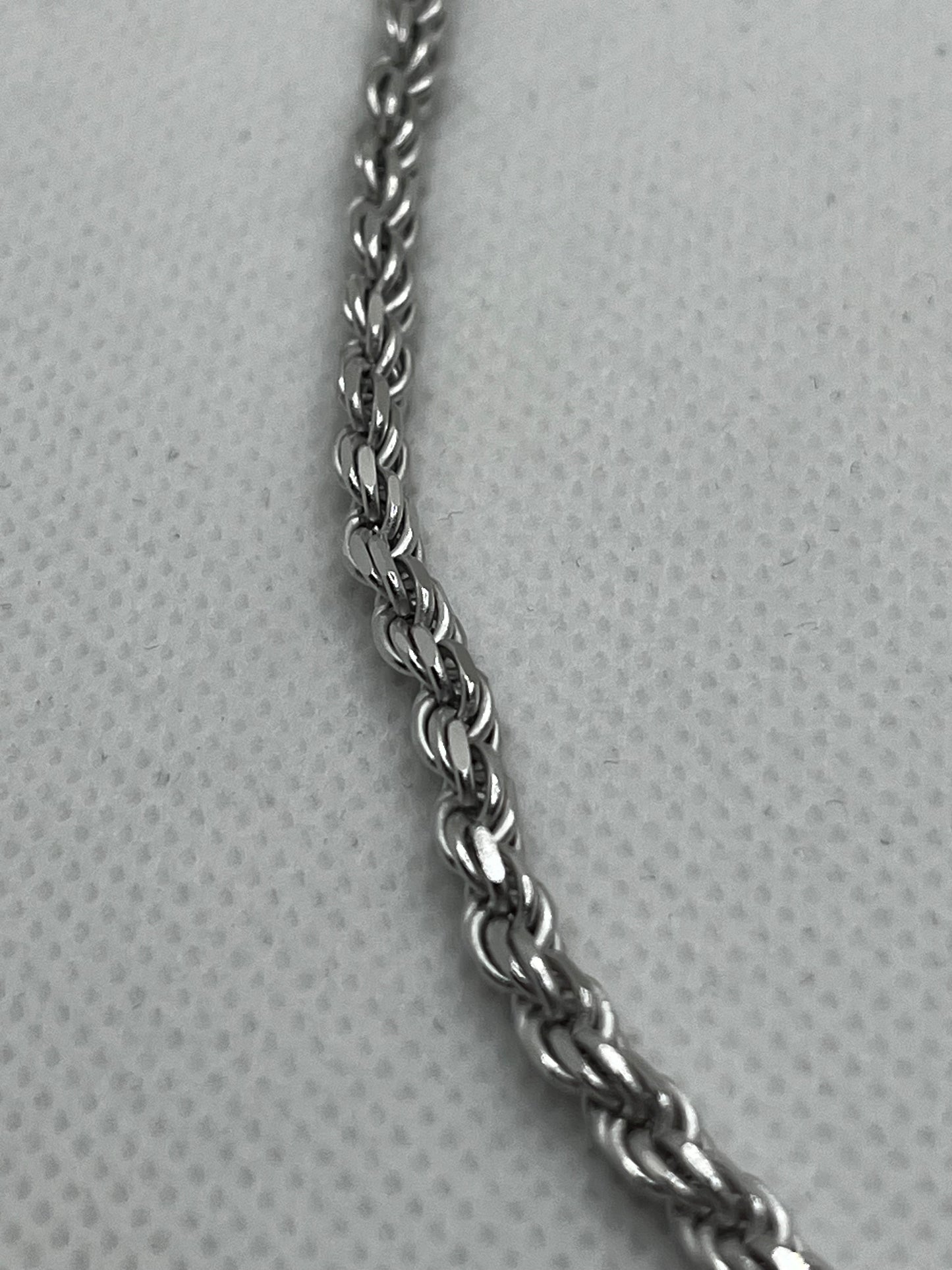 4mm 925 Silver Rope Chain
