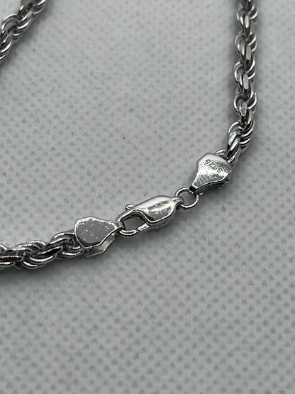 4mm 925 Silver Rope Chain